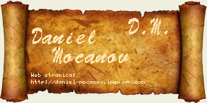 Daniel Mocanov vizit kartica